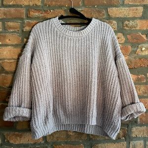 Chunky Lavender Sweater